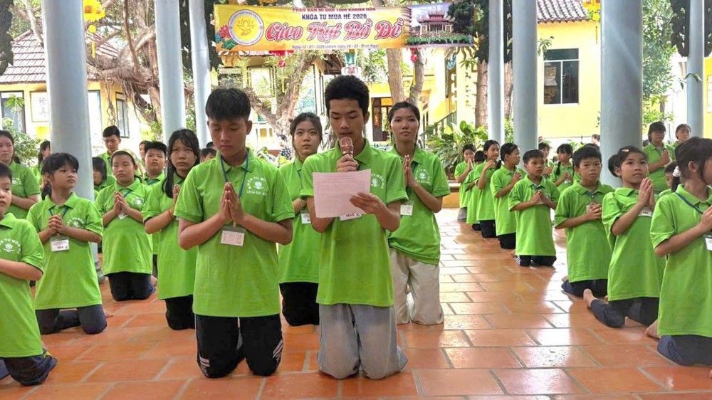 Khánh Hòa: Phân ban Ni giới tỉnh tổ chức Khóa sinh hoạt Phật pháp mùa hè "Gieo hạt Bồ đề” dành cho thanh thiếu niên, học sinh tại chùa Lộc Thọ 