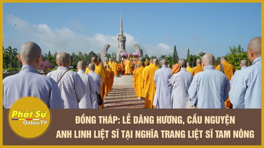[Video] Đồng Tháp: Lễ dâng hương, cầu nguyện anh linh liệt sĩ tại Nghĩa trang Liệt sĩ Tam Nông