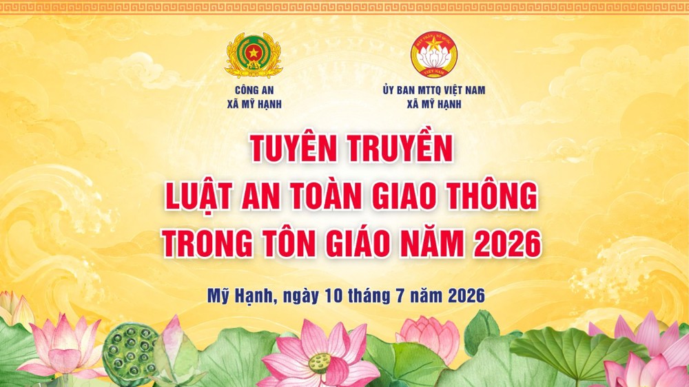 Tây Ninh: Tuyên truyền Luật Trật tự, an toàn giao thông trong tôn giáo năm 2026