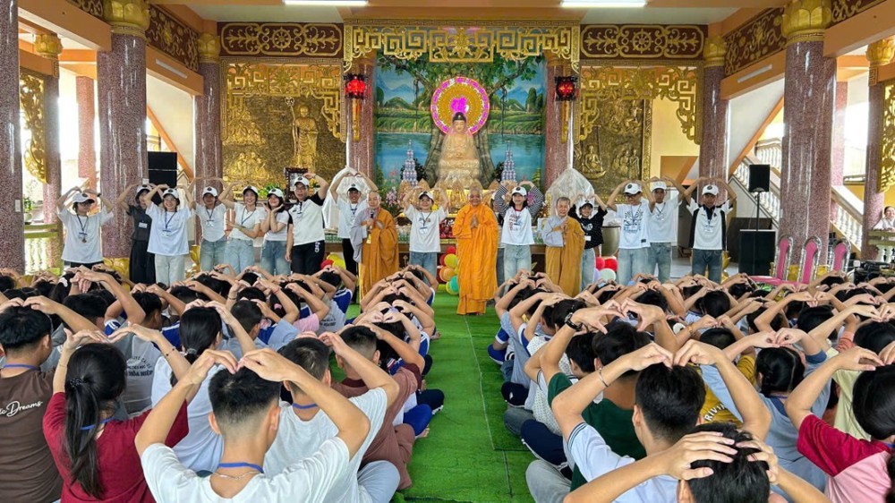 Đồng Tháp: Hơn 160 khóa sinh tham dự khóa sinh hoạt Phật pháp mùa hè tại Tịnh xá Ngọc Nguyên