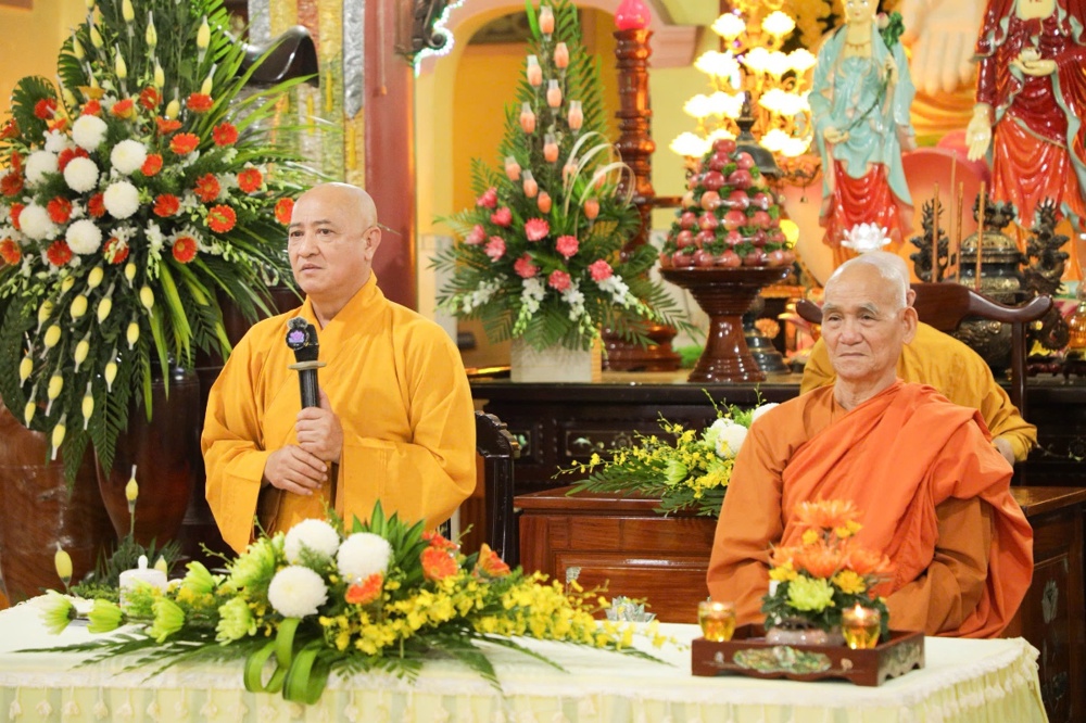 Đồng Nai: Hòa thượng Thích Huệ Thông quang lâm thăm và thuyết giảng tại Trường hạ chùa Long Phước Thọ