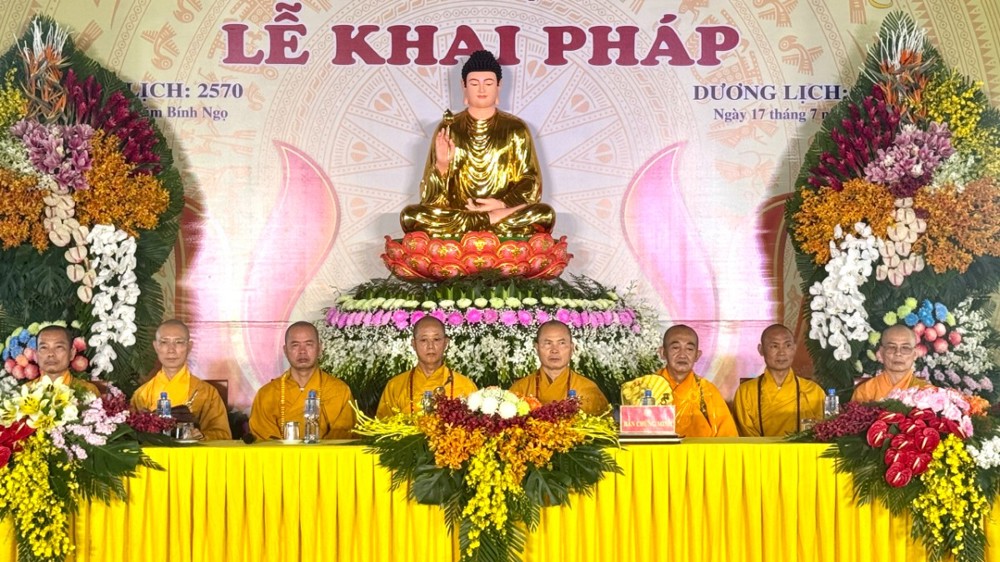 Phú Thọ: Trang nghiêm lễ Khai pháp An cư kiết hạ Phật lịch 2570 tại trường hạ Trung tâm Phật giáo Hùng Vương