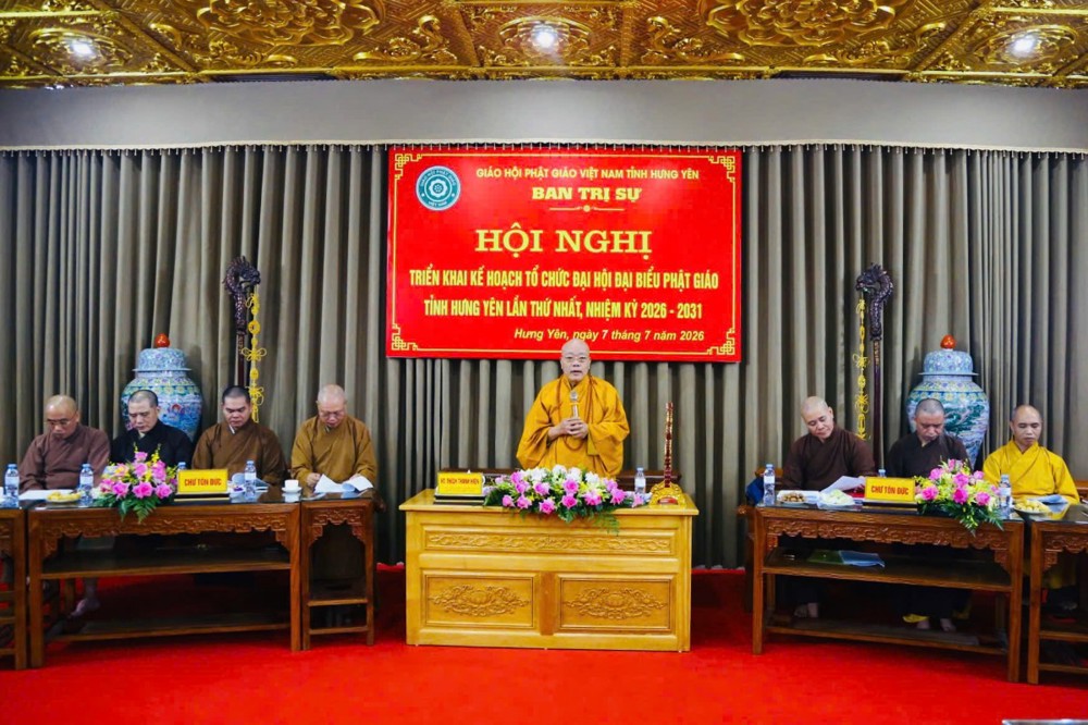 Hưng Yên: Hội nghị triển khai công tác tổ chức Đại hội Đại biểu GHPGVN tỉnh lần thứ nhất, nhiệm kỳ 2026-2031