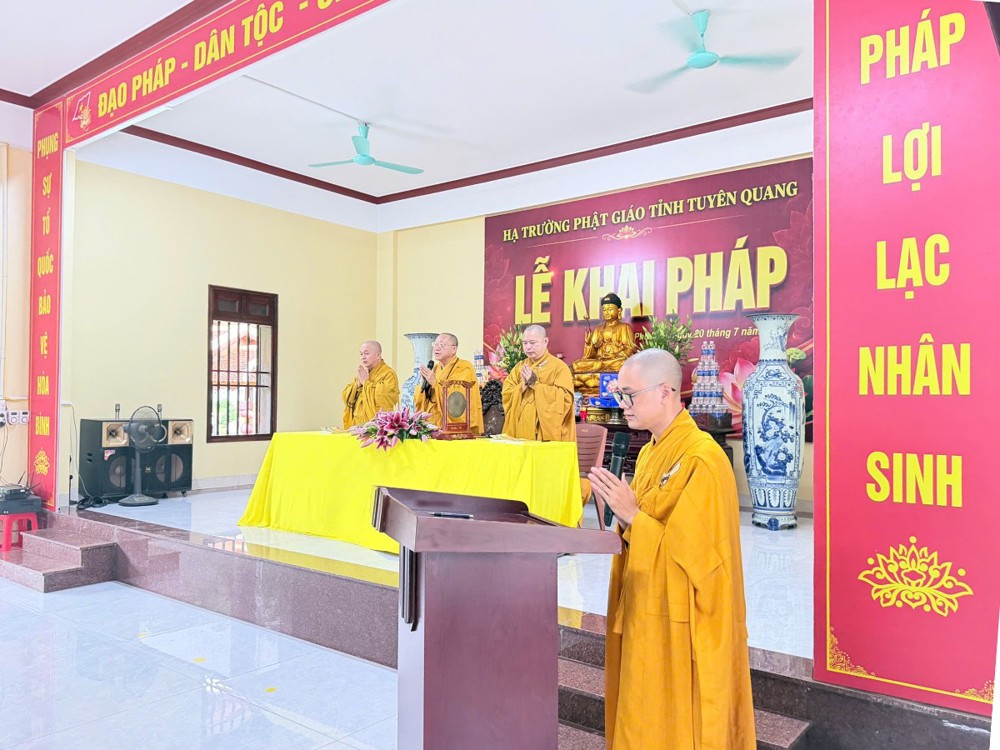 Tuyên Quang: Khai pháp khóa An cư kiết hạ Phật lịch 2570 tại chùa Phú Lâm