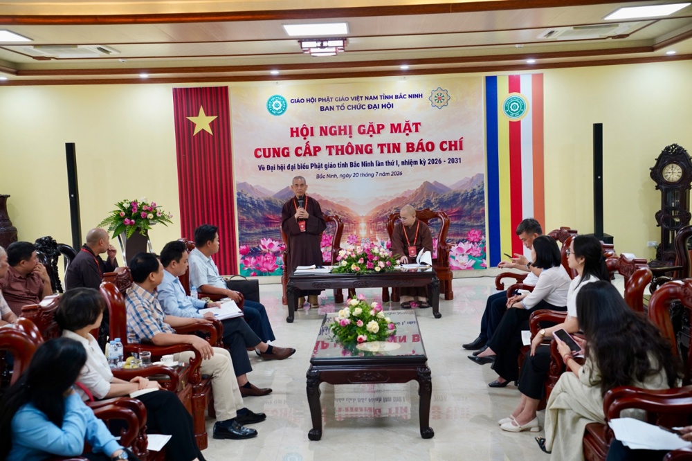 Gặp mặt, cung cấp thông tin báo chí về Đại hội đại biểu Phật giáo tỉnh Bắc Ninh lần thứ I, nhiệm kỳ 2026 - 2031