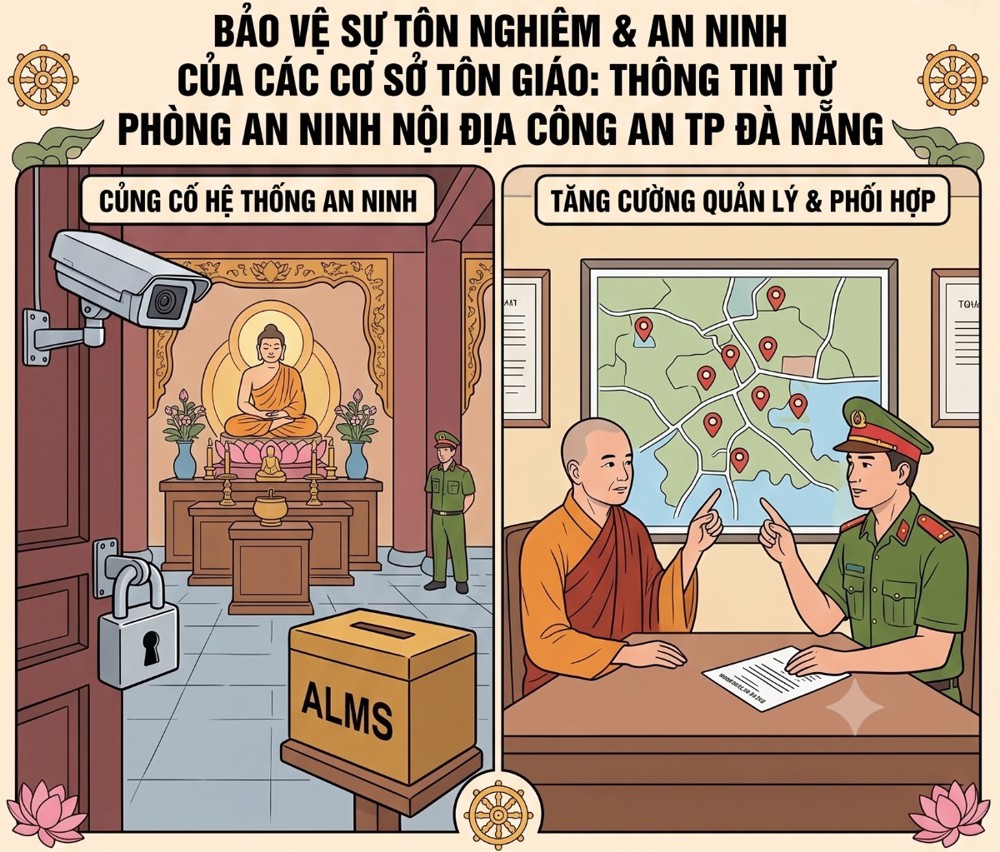 Công an TP. Đà Nẵng khuyến nghị các tự viện tăng cường biện pháp phòng chống trộm cắp