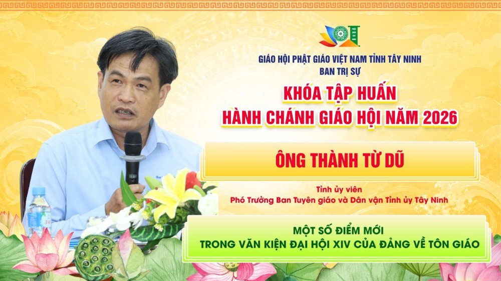 Tây Ninh: Phổ biến những điểm mới trong Văn kiện Đại hội XIV của Đảng về tôn giáo