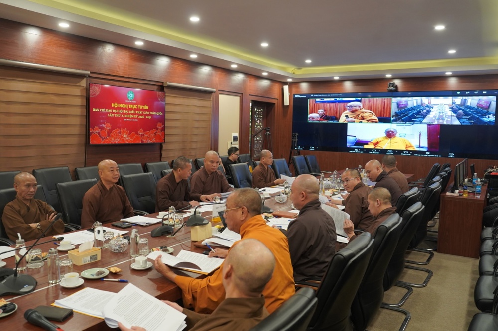 Ban Chỉ đạo Đại hội Đại biểu Phật giáo toàn quốc lần thứ X (2026 – 2031) họp phiên trực tuyến插图19