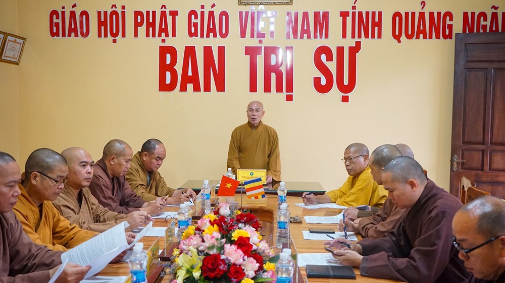 Quảng Ngãi: Ban Trị sự GHPGVN tỉnh họp triển khai công tác Phật sự tháng 7 năm 2026