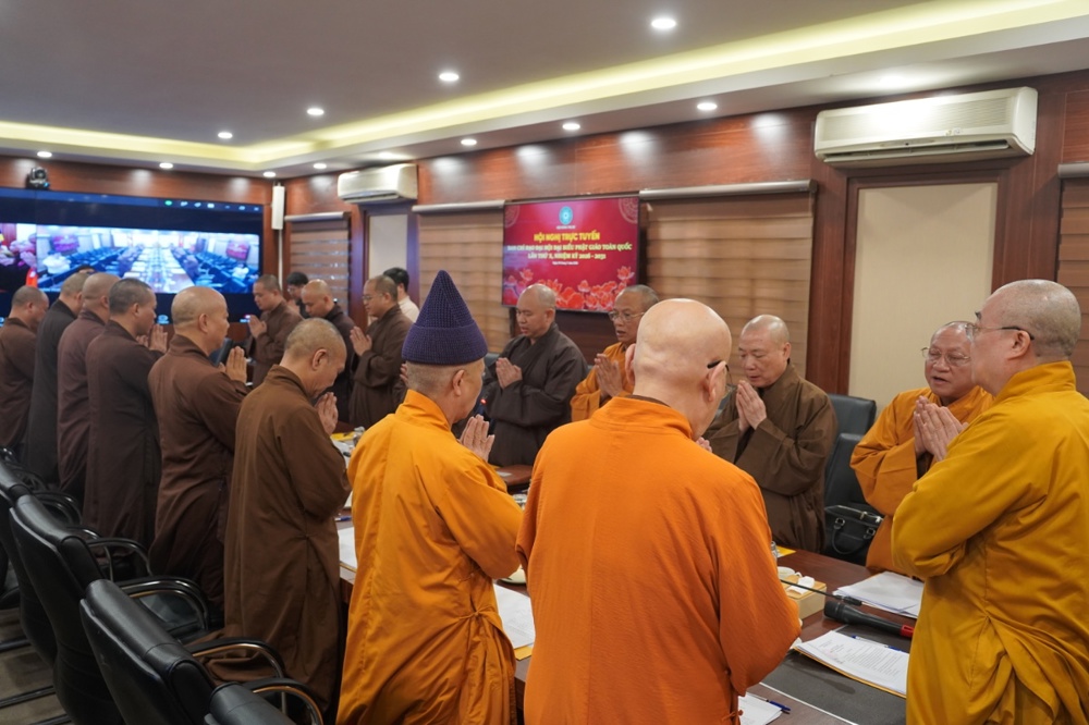 Ban Chỉ đạo Đại hội Đại biểu Phật giáo toàn quốc lần thứ X (2026 – 2031) họp phiên trực tuyến插图6