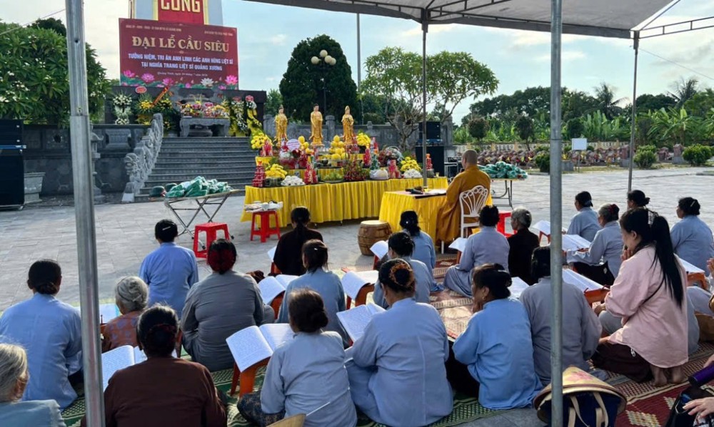 Thanh Hóa: Ban Quản trị chùa Phật Tông phối hợp tổ chức lễ cầu siêu tri ân các Anh hùng liệt sĩ