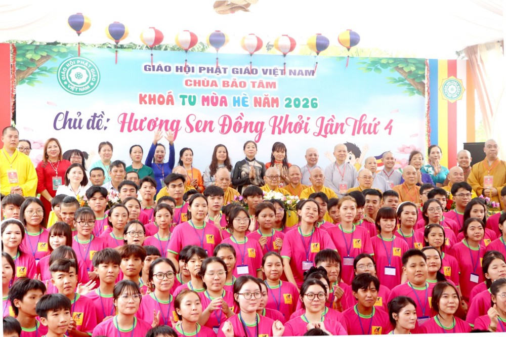 Bến Tre: Chùa Bảo Tâm khai mạc khóa tu mùa hè “Hương Sen Đồng Khởi lần thứ IV" - ươm mầm nhân cách cho thế hệ trẻ