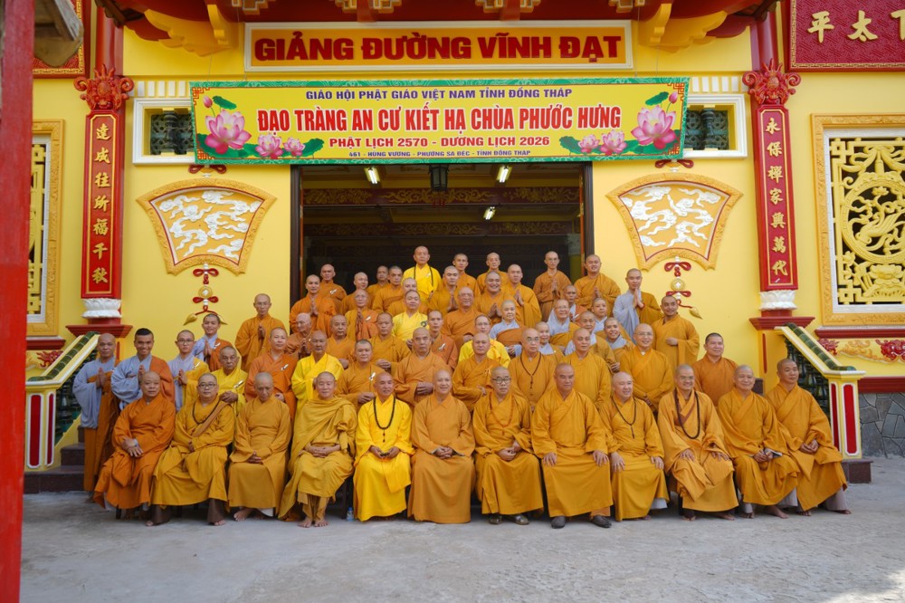 Đồng Tháp: Thường trực Ban Trị sự tiếp tục thăm, sách tấn chư hành giả an cư tại các trường hạ khu vực Cao Lãnh và Sa Đéc 