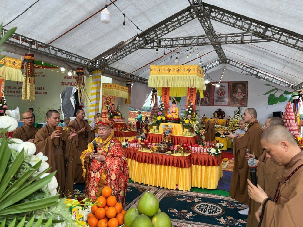 Đồng Nai: Trang nghiêm nghi thức cúng Trai đàn chẩn tế cầu siêu Anh hùng liệt sĩ