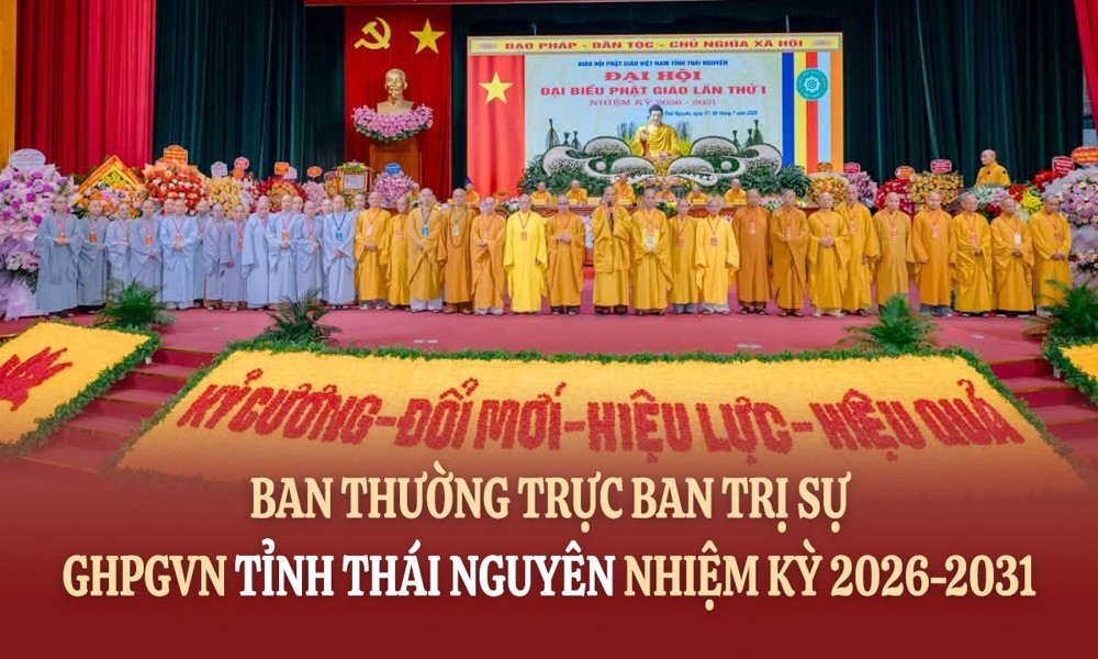 Danh sách và chức danh Ban Thường trực Ban Trị sự GHPGVNtỉnh Thái Nguyên, nhiệm kỳ 2026-2031