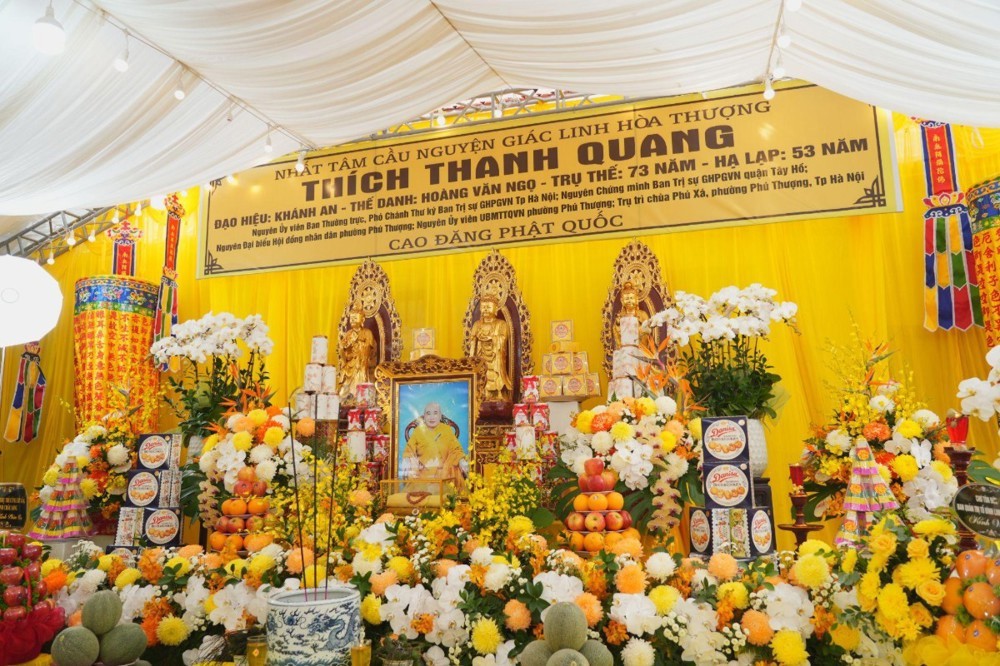 Hà Nội: Lễ nhập kim quan Hòa thượng Thích Thanh Quang đạo hiệu Khánh An
