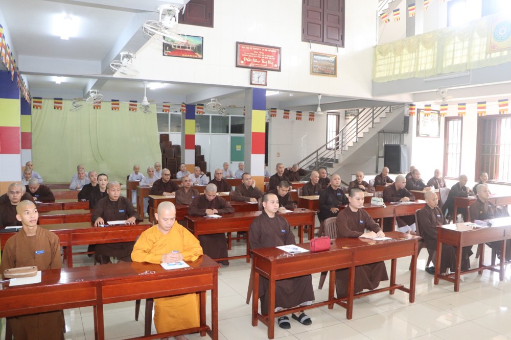 Vĩnh Long: Cơ sở III – Trường Trung cấp Phật học tỉnh tổ chức thi học kỳ II, năm thứ I khóa V (2025 – 2026)