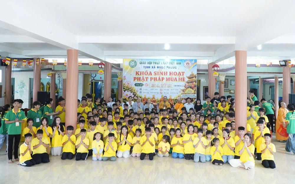 Đồng Tháp: Tịnh xá Ngọc Phước trang nghiêm khai mạc Khóa sinh hoạt Phật pháp mùa hè "Hoa Từ Bi" năm 2026