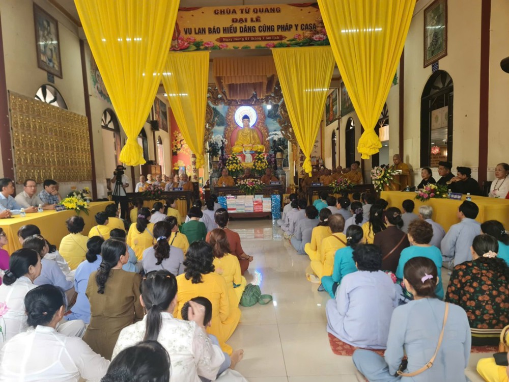 Cà Mau: Chùa Từ Quang trang nghiêm tổ chức lễ Vu Lan Phật lịch 2570