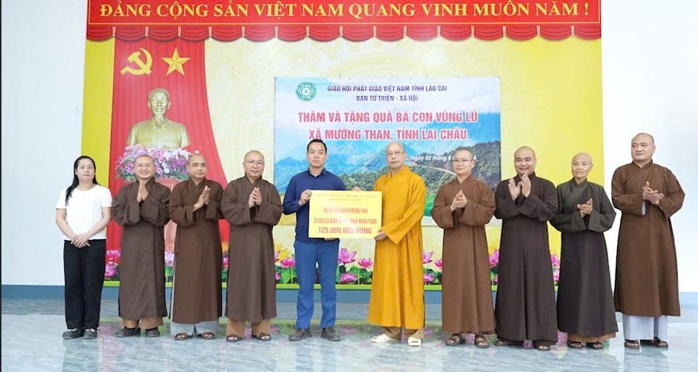 BTS GHPGVN tỉnh Lào Cai trao hỗ trợ người dân Lai Châu