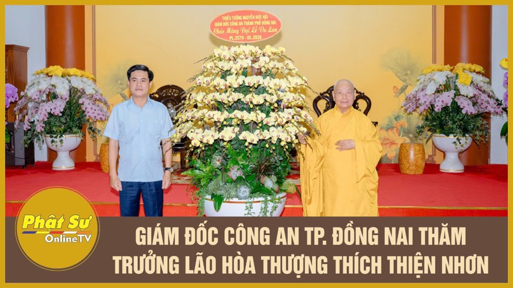[Video] Giám đốc Công an TP. Đồng Nai thăm Trưởng lão Hòa thượng Thích Thiện Nhơn