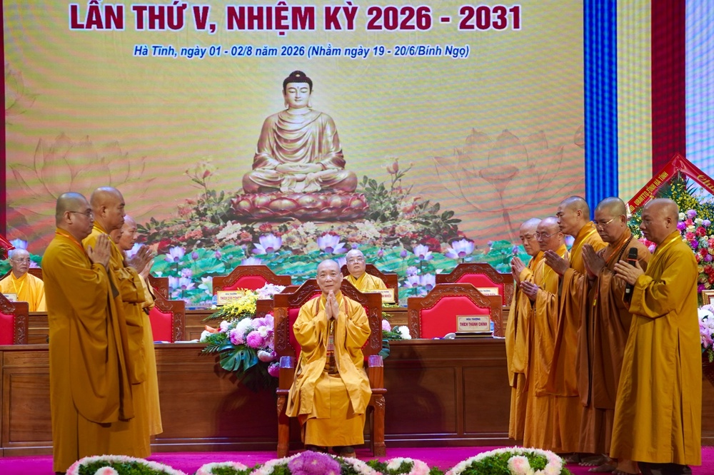 Hà Tĩnh: Thượng tọa Thích Chiếu Tuệ được suy cử tân Trưởng ban Trị sự GHPGVN tỉnh, nhiệm kỳ 2026-2031插图109