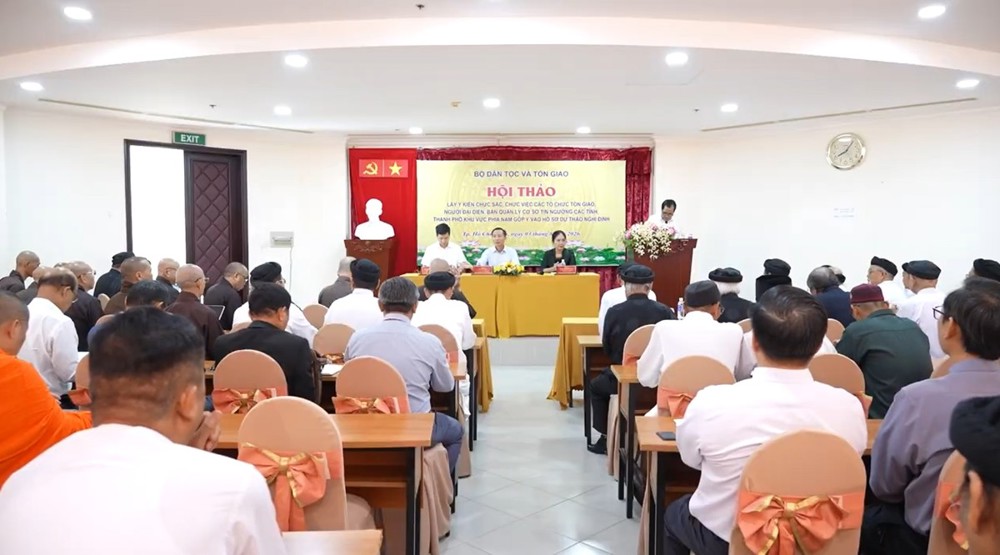 TP.HCM: Bộ Dân tộc và Tôn giáo tổ chức Hội thảo lấy ý kiến góp ý Dự thảo Nghị định hướng dẫn thi hành Luật Tín ngưỡng, tôn giáo