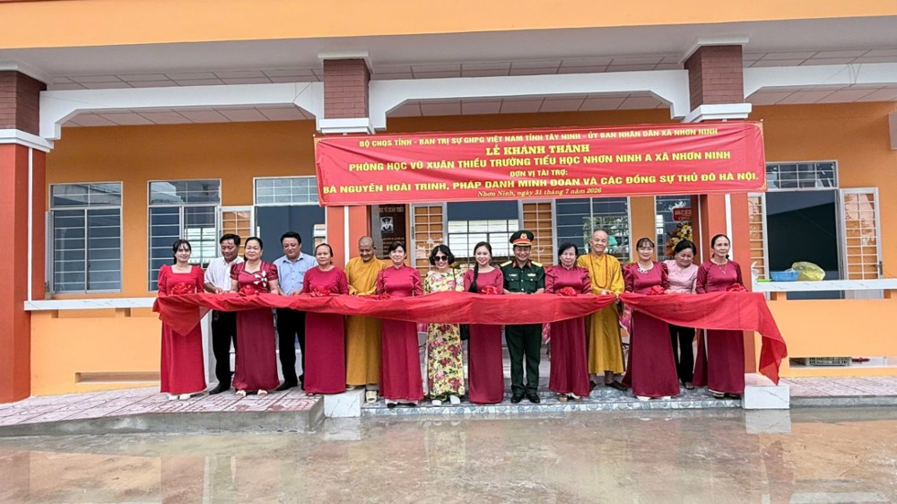 Tây Ninh: Khánh thành phòng học mang tên Anh hùng LLVTND Vũ Xuân Thiều tại Trường Tiểu học Nhơn Ninh A