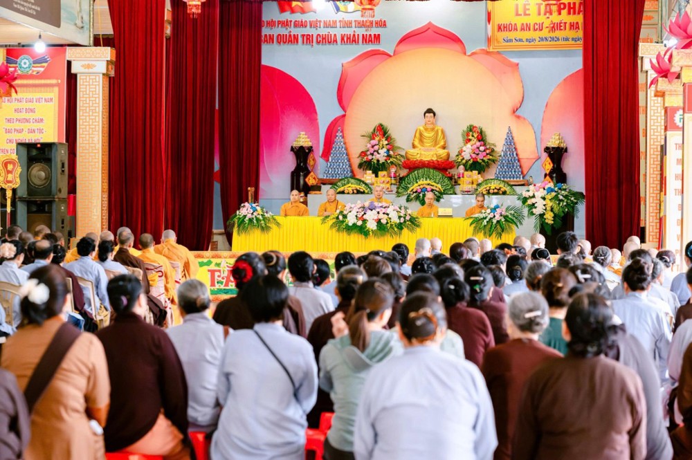 Thanh Hóa: Hạ trường chùa Khải Nam tổ chức Lễ tạ pháp khóa An cư kiết hạ PL.2570