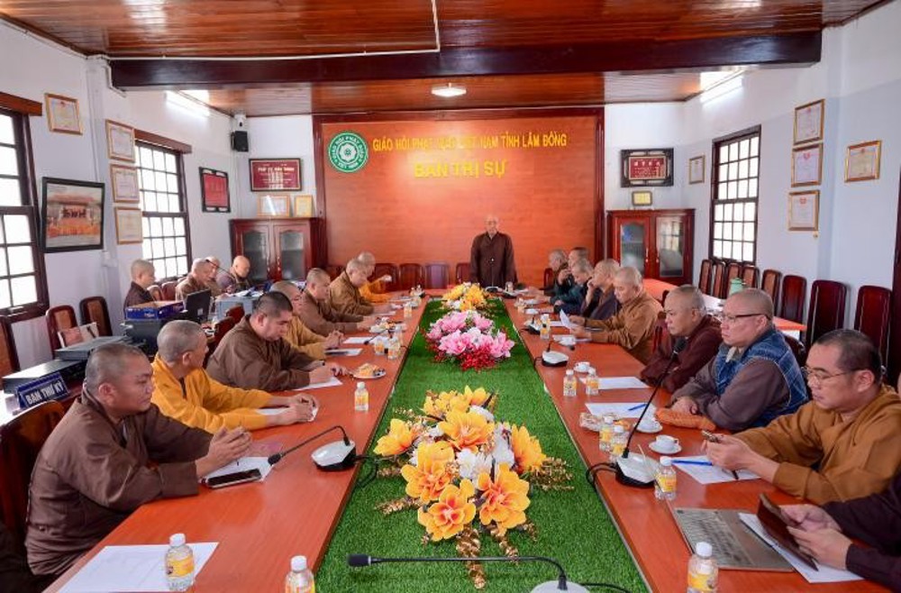 Lâm Đồng: Thường trực Ban Trị sự GHPGVN tỉnh triển khai công tác chuẩn bị Đại hội Đại biểu Phật giáo tỉnh lần thứ I