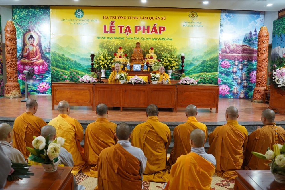 Hà Nội: Lễ tạ pháp PL.2570 - DL.2026 tại trường hạ Tùng Lâm Quán Sứ