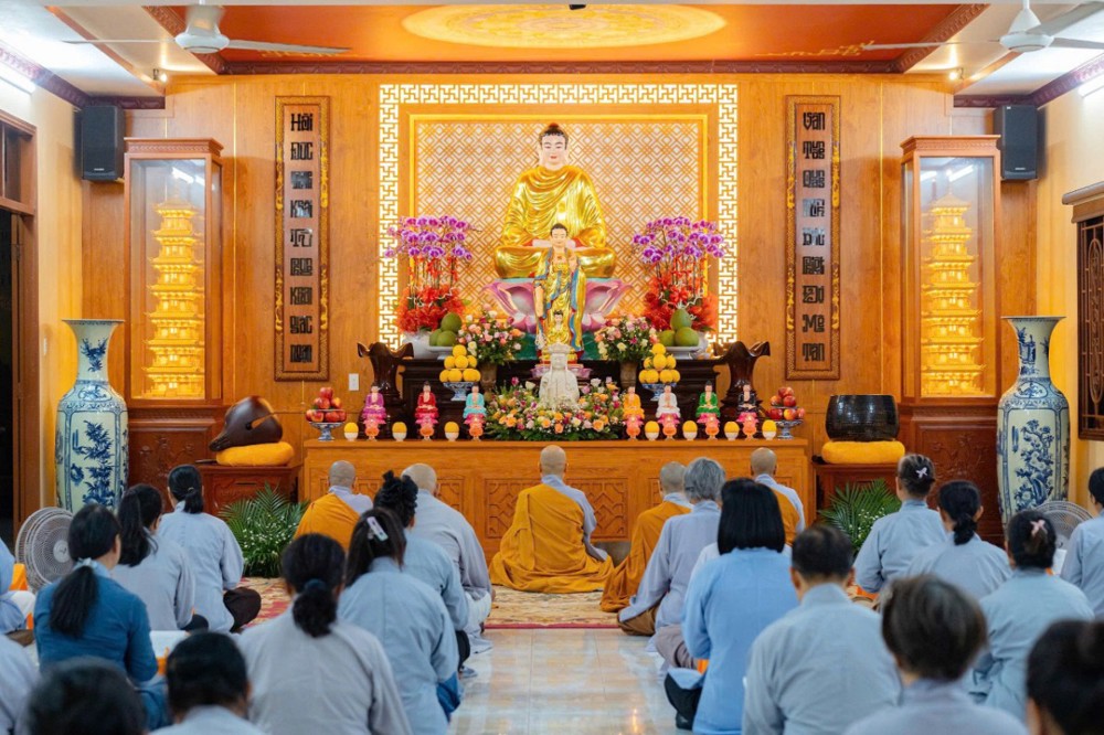 TP.HCM: Trang nghiêm lễ khai kinh Địa Tạng tại chùa Hải Vân mùa Vu Lan
