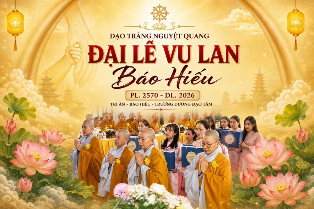 Vĩnh Long: Đại lễ Vu Lan tại Đạo tràng Nguyệt Quang – Lắng lòng giữa mùa hiếu hạnh PL. 2570 – DL. 2026