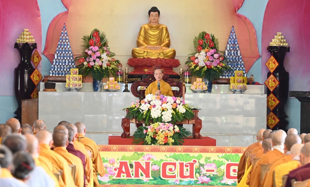 Thanh Hoá: Hòa thượng Thích Bảo Nghiêm thuyết giảng “Ý nghĩa Phật chế pháp an cư” tại Hạ trường chùa Khải Nam