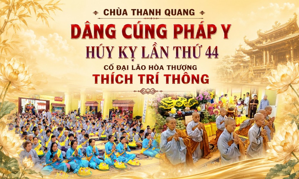Vĩnh Long: Chùa Thanh Quang trang nghiêm tổ chức Lễ dâng cúng Pháp y nhân Húy kỵ lần thứ 44 cố Đại lão Hòa thượng Thích Trí Thông