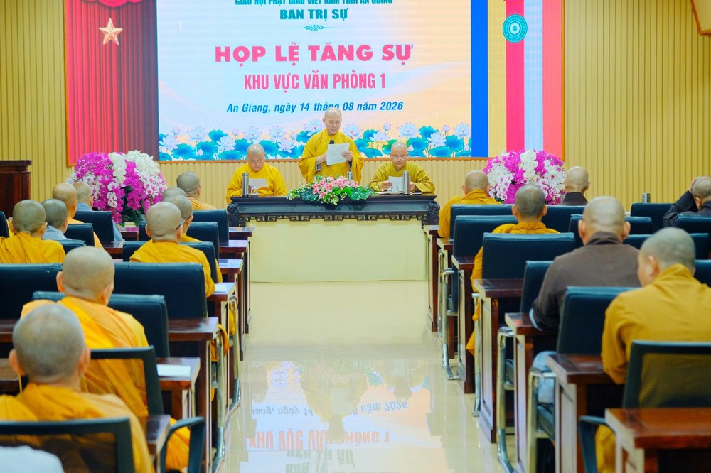 An Giang: Khu vực Văn phòng 1 họp Tăng sự triển khai các Phật sự trọng tâm