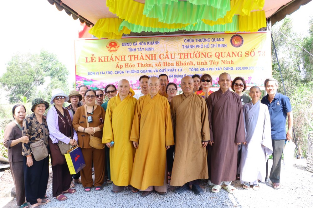 Tây Ninh: Khánh thành cầu Thường Quang số 73, ấp Hóc Thơm, xã Hòa Khánh.