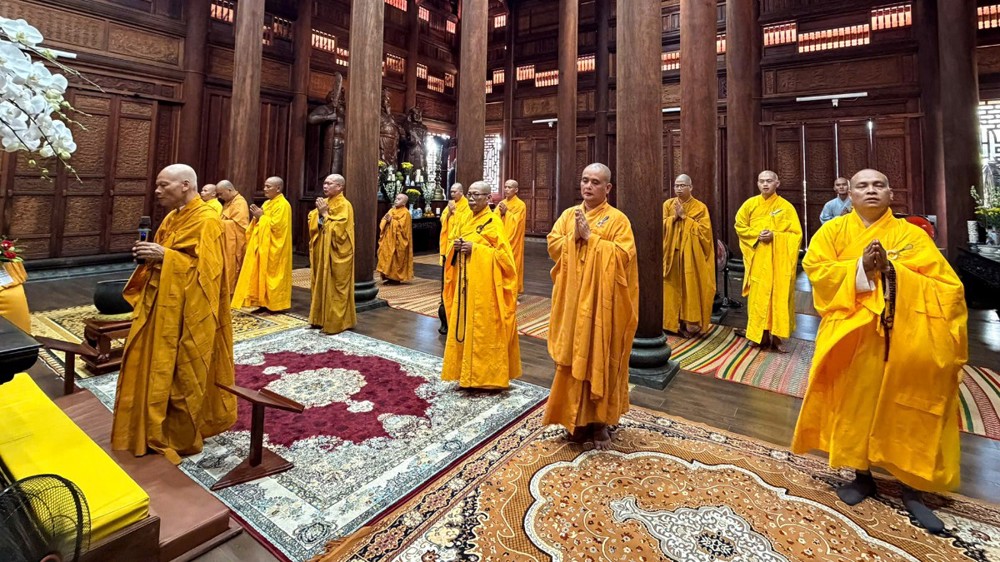 Quảng Ngãi: Trang nghiêm lễ Tác pháp Tự tứ mãn hạ tại đạo tràng An cư chùa Từ Quang