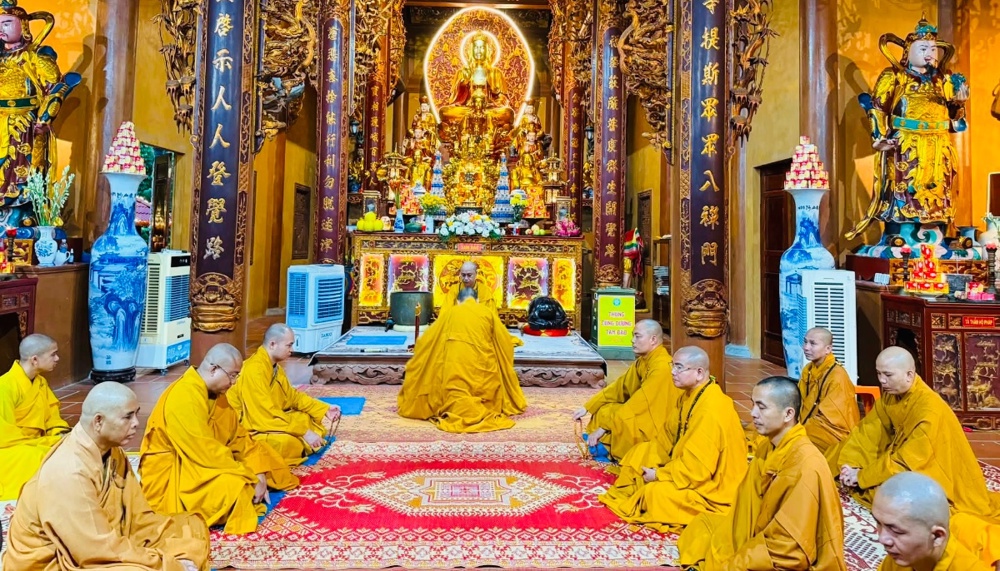 Thanh Hóa: Trang nghiêm tác pháp Tự tứ – Kết thúc mùa An cư kiết hạ PL.2570 tại hạ trường chùa Linh Cảnh