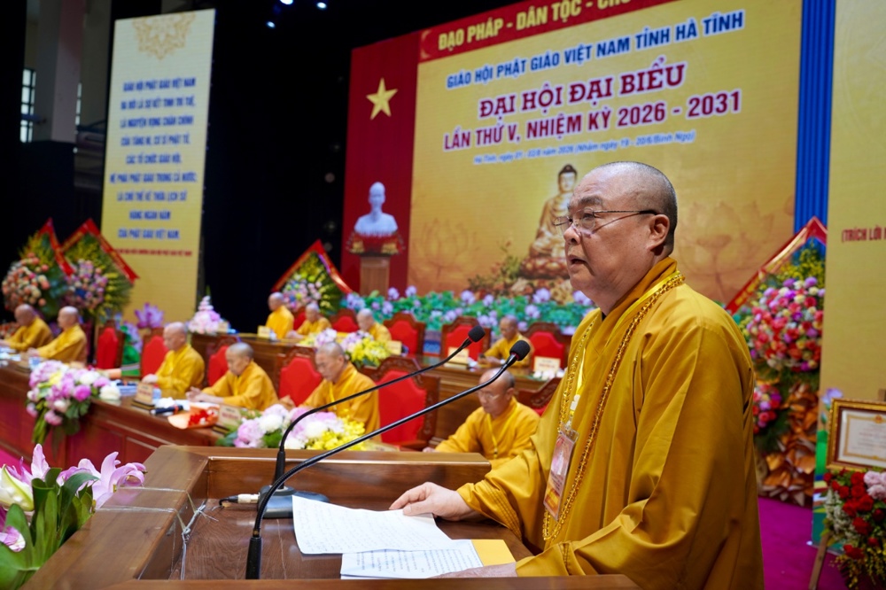 Hà Tĩnh: Thượng tọa Thích Chiếu Tuệ được suy cử tân Trưởng ban Trị sự GHPGVN tỉnh, nhiệm kỳ 2026-2031插图26