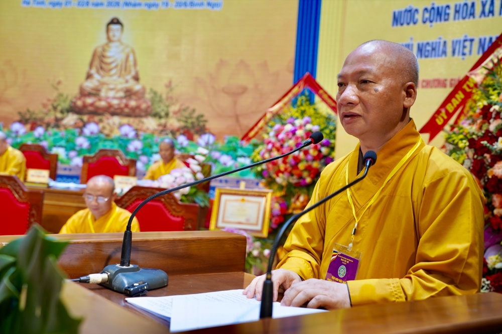 Hà Tĩnh: Thượng tọa Thích Chiếu Tuệ được suy cử tân Trưởng ban Trị sự GHPGVN tỉnh, nhiệm kỳ 2026-2031插图22