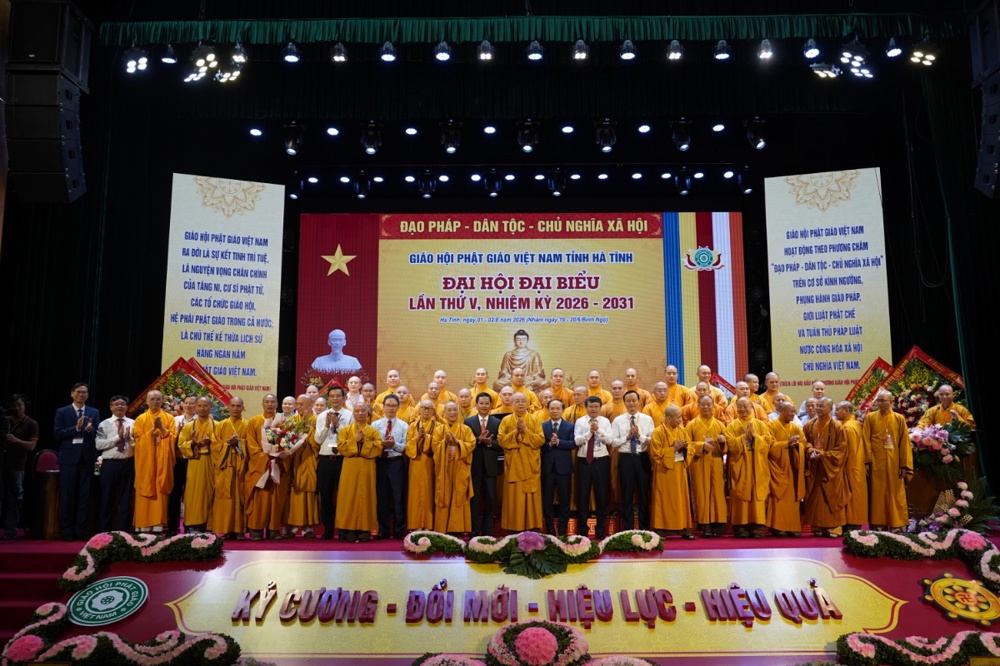 Hà Tĩnh: Thượng tọa Thích Chiếu Tuệ được suy cử tân Trưởng ban Trị sự GHPGVN tỉnh, nhiệm kỳ 2026-2031插图104
