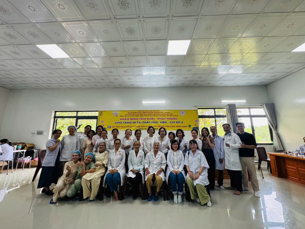 TP.HCM: Hội Từ thiện chùa Tường Nguyên khám, tầm soát sức khỏe cho chư Tăng Ni Học viện Phật giáo Việt Nam
