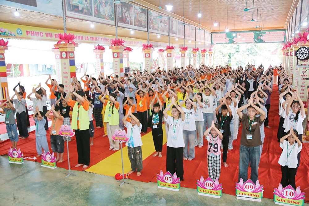 Thanh Hóa: Chùa Khải Nam hân hoan đón khóa sinh tham dự khóa “Phật giáo với tuổi trẻ” lần thứ 10
