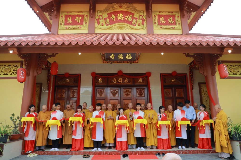 Tây Ninh: Trang nghiêm lễ khánh tạ Tam bảo chùa Phước Đức, xã Vàm Cỏ