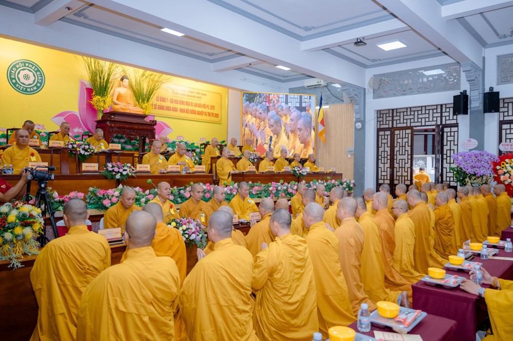 TP.HCM: Thiền viện Quảng Đức tổ chức Lễ bế giảng khoá An cư kiết hạ và Vu lan Báo hiếu PL.2570
