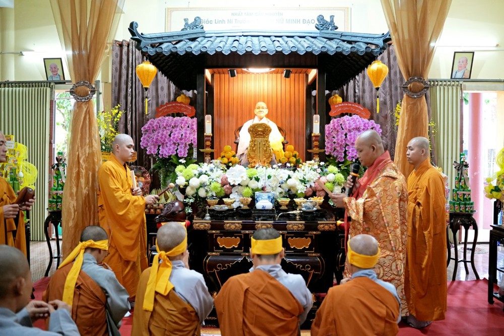 Cần Thơ: Trang nghiêm lễ Tiểu tường cố Ni trưởng Thích Nữ Minh Đạo