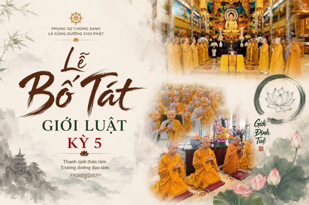 Vĩnh Long: Sáu trường hạ khu vực III trang nghiêm thực hiện Bố-tát kỳ 5 mùa An cư Kiết hạ PL. 2570 – DL. 2026