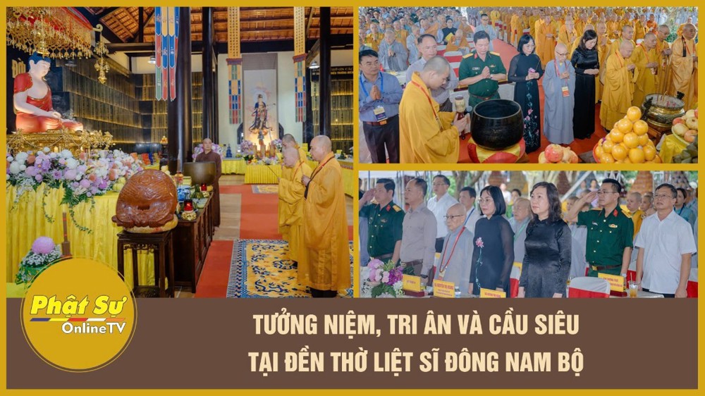 [Video] Tưởng niệm, tri ân và cầu siêu tại Đền thờ Liệt sĩ Đông Nam Bộ