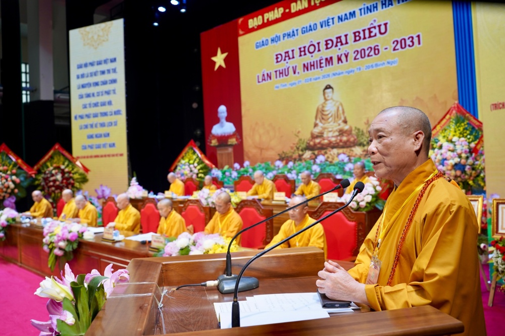 Hà Tĩnh: Thượng tọa Thích Chiếu Tuệ được suy cử tân Trưởng ban Trị sự GHPGVN tỉnh, nhiệm kỳ 2026-2031插图57